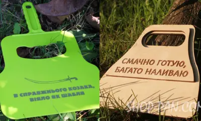 Аксесуари для сковороди, мангалу — віяло(дерев з гравіюв)