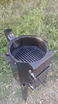 Піч-буржуйка під казан на дровах