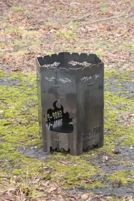 Піч для сковороди/казана з прорізами для шампурів — 3мм