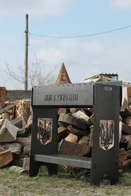 мангал іменний з вбудованою шашличницею і мотором (автомангал) — 6.0
