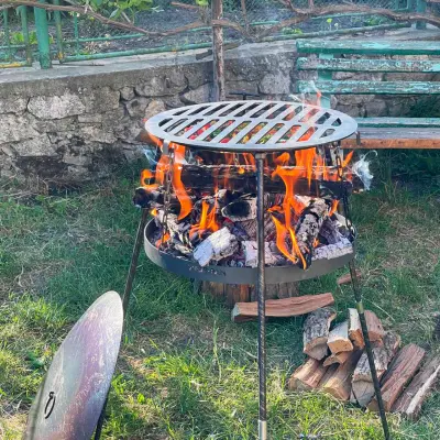 Решітка-гриль кругла, для САДЖа — чавун