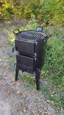 Піч-буржуйка під казан на дровах