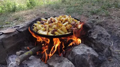 Сковорода з отвором для швидкого приготування — 40см