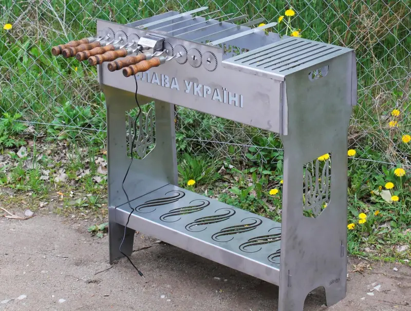 Мангальний набір 4 в 1 (з нержавійки)
